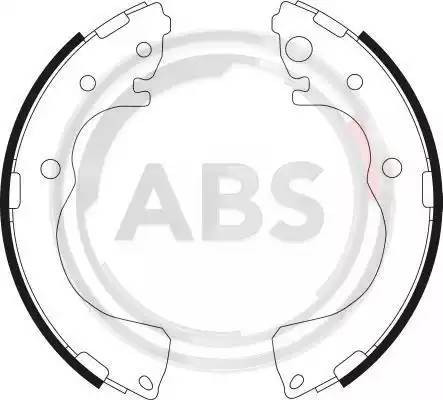 Колодки тормозные барабанные 9081 ABS