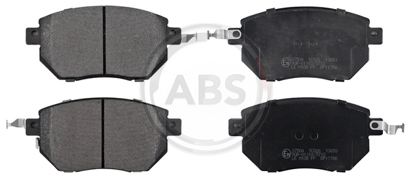Колодки тормозные дисковые 37504 ABS