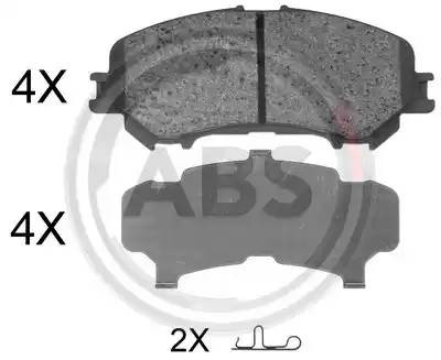 Колодки тормозные дисковые 35045 ABS