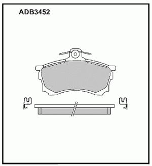 Колодки тормозные дисковые ADB3452 ALLIED NIPPON