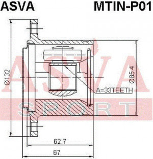 ШРУС MTIN-P01 ASVA