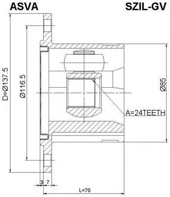 ШРУС SZIL-GV ASVA