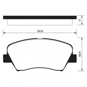 Колодки тормозные дисковые 35.2E39.48 ATF BRAKE SYSTEM