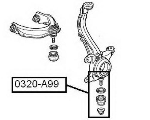 Опора шаровая подвески 0320-A99 ASVA