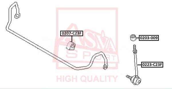 Стойка стабилизатора 0223-C23F ASVA