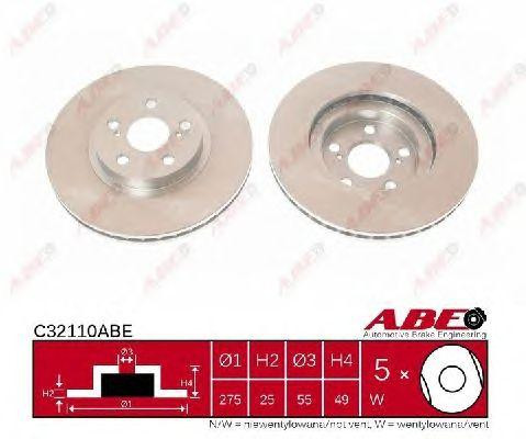 Диск тормозной C32110ABE ABE