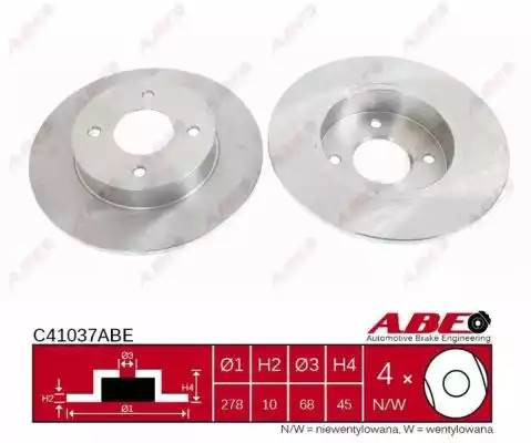 Диск тормозной C41037ABE ABE