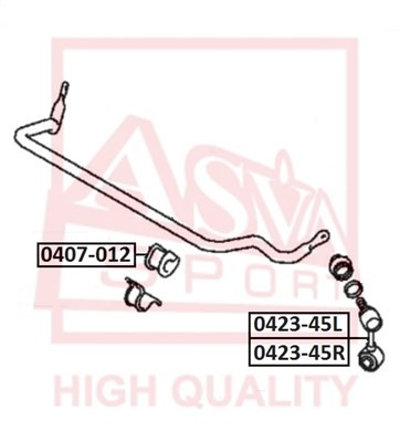 Стойка стабилизатора 0423-45L ASVA