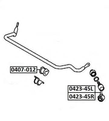 Стойка стабилизатора 0423-45L ASVA