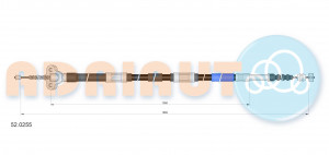 Трос ручного тормоза 52.0255 ADRIAUTO