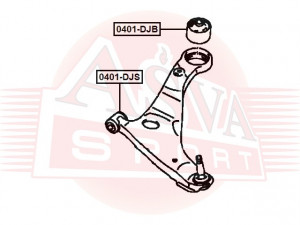 Сайлентблок рычага подвески 0401-DJB ASVA