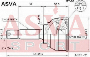 ШРУС MT-06 ASVA