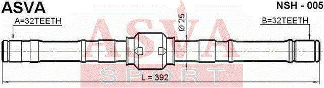 ШРУС NSH-005 ASVA