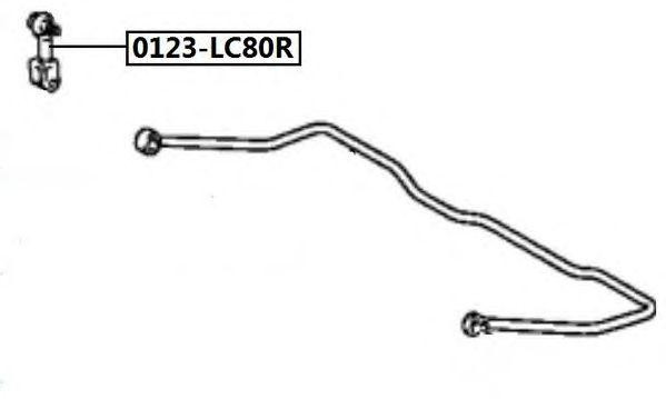 Стойка стабилизатора 0123-LC80R ASVA