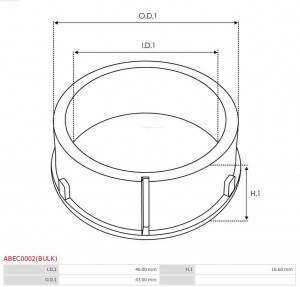 Проставка ABEC0002BULK AS PL