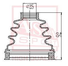 Пыльник ШРУСа ASBTINR51 ASVA