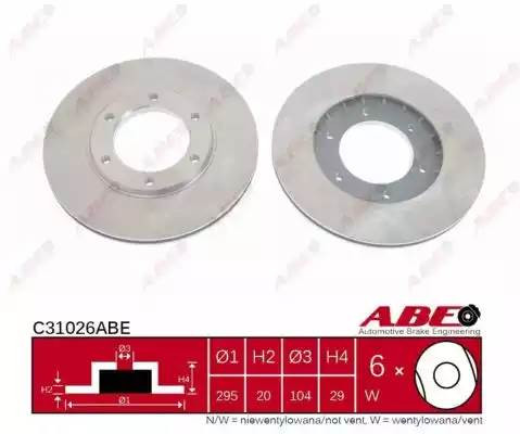 Диск тормозной C31026ABE ABE