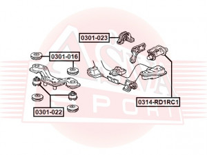 Опора редуктора 0301-023 ASVA