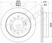 Диск тормозной BD0018 BAPCO