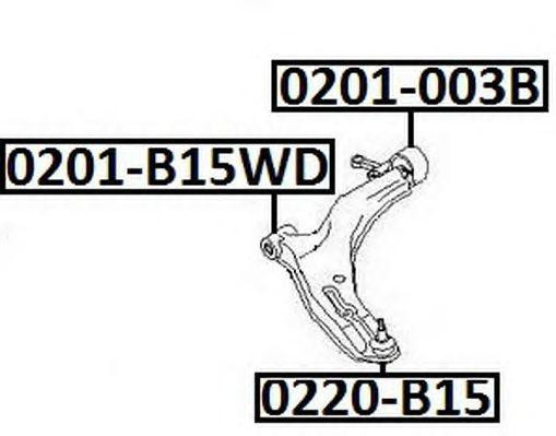 Опора шаровая подвески 0220-B15 ASVA