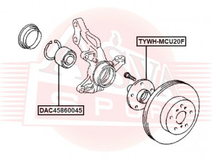 Ступица колеса TYWH-MCU20F ASVA