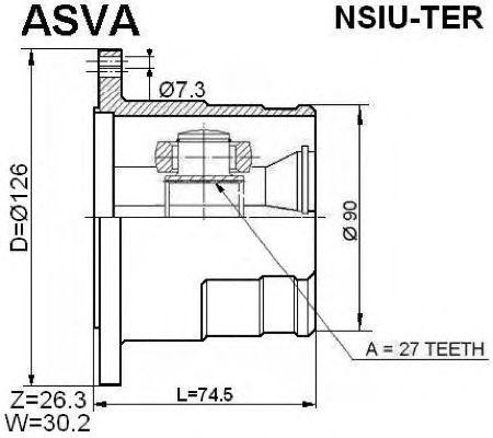 ШРУС NSIU-TER ASVA