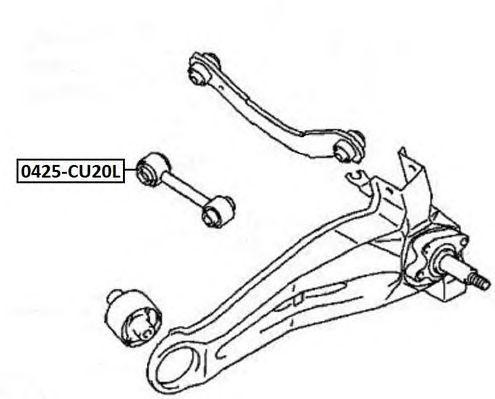 Рычаг подвески 0425-CU20L ASVA