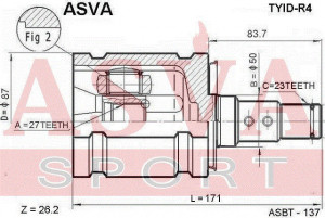 ШРУС TYID-R4 ASVA