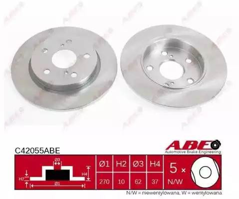 Диск тормозной C42055ABE ABE