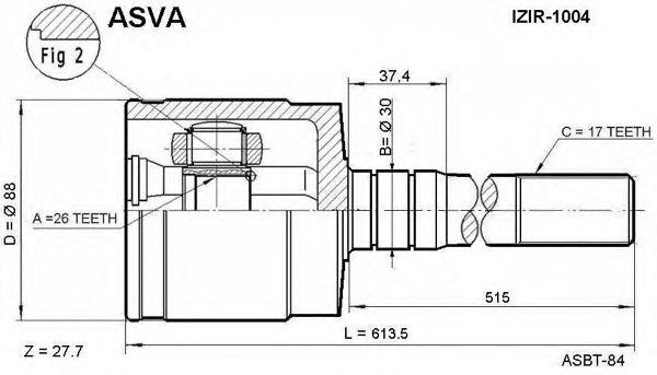 ШРУС ISIR1004 ASVA