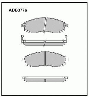 Колодки тормозные дисковые ADB3776 ALLIED NIPPON