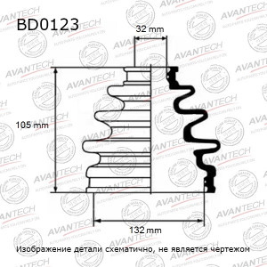 Пыльник ШРУСа BD0123 AVANTECH