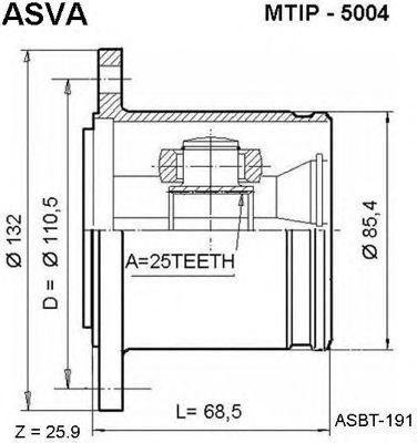 ШРУС MTIP-5004 ASVA