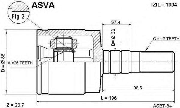 ШРУС ISIL1004 ASVA