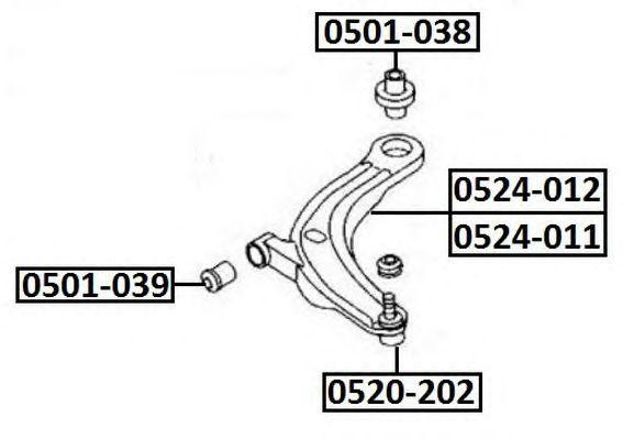 Опора шаровая подвески 0520-202 ASVA