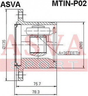 ШРУС MTINP02 ASVA