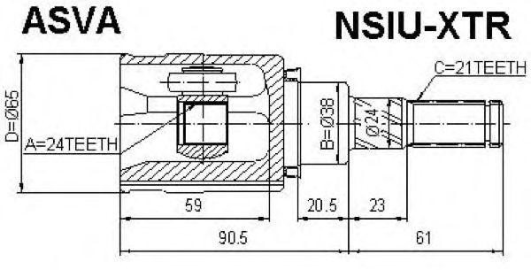 Пыльник ШРУСа NSIU-XTR ASVA