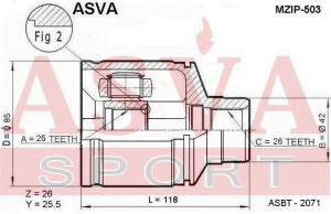 ШРУС MZIP-503 ASVA