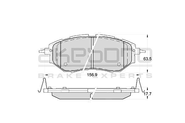 Колодки тормозные дисковые AN703WK AKEBONO