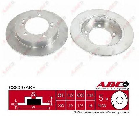 Диск тормозной C38007ABE ABE